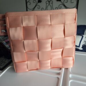 Peach Harveys Seatbelt Mini Messenger With Tropical Liner Vguc